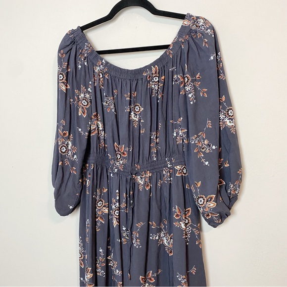 Loft Marigold Off Shoulder Floral Print Dress - Picture 4 of 10
